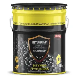 Праймер бітумно-каучуковий BITUGUM 18л — Купити Мастика – герметизація та захист поверхонь