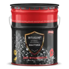 Мастика бітумно-каучукова BITUGUM 18 кг — Купити Мастика – герметизація та захист поверхонь