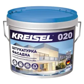 Декоративна штукатурка Барашек 1,5 мм силоксан-силиконовая Kreisel 020 — Купити Штукатурка – якісне оздоблення стін та стель