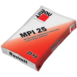 MPI 25 (25 кг) Вапняно-цементна машинна штукатурка BAUMIT — Купити Штукатурка – якісне оздоблення стін та стель