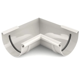 Кут внутрішній 90° BRYZA 125мм, білий