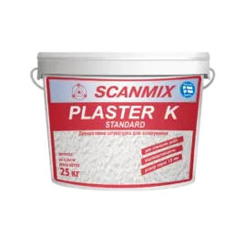 Штукатурка PLASTER K Standart (25кг) Scanmiх — Купити Штукатурка – якісне оздоблення стін та стель
