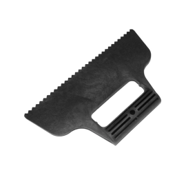 Шпатель с треугольными зубьями "Акула" пластиковый, ширина - 230 мм.