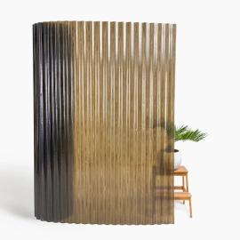 Посилений прозорий шифер 2.5м гофрований (бронзовий)