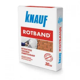 ROTBAND (30кг) Штукатурка гіпсова KNAUF — Купити Штукатурка – якісне оздоблення стін та стель