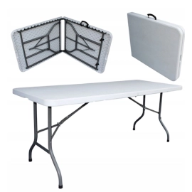 Стол раскладной (усиленный) для сада 180см (белый)