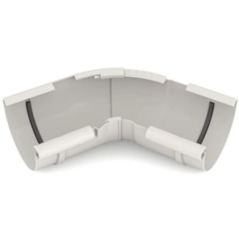 Кут внутрішній регульований 120°-145° BRYZA 125мм, білий