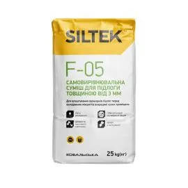 Siltek F-05 Суміш самовирівнювальна для підлоги від 3 до 80 мм, 25 кг — Купити Суміші для підлоги – надійне та рівне покриття