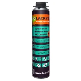 Клей-пена профессиональная монтажная 60 секунд LACRYSIL 800 мл