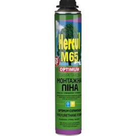 Монтажна піна Hercul М65 Mega під пістолет, 850 мл — Купити Монтажна піна - надійна герметизація швів і щілин