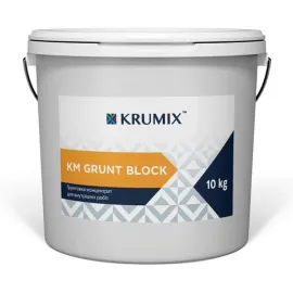 Грунтовка-концентрат KM Grunt Block (10 кг) — Купити Ґрунтовка – надійна підготовка поверхні для фарбування та оздоблення